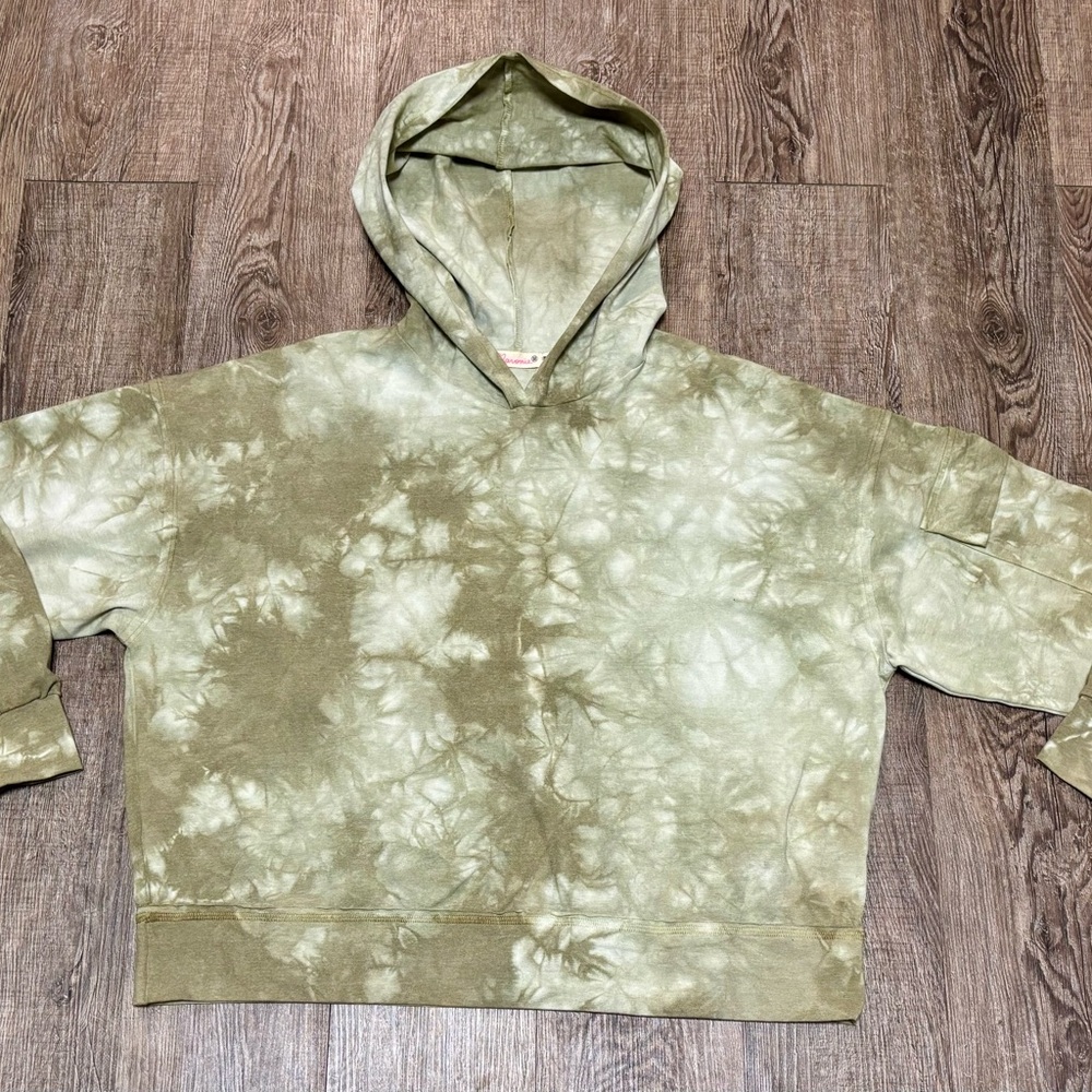 NWOT! Anthropologie Maronie Tie-Dye Cropped Hoodie